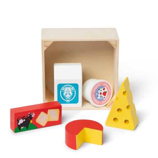 Wooden Food Play Set - Dairy
