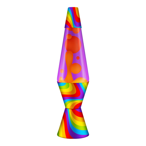 Rainbow Flowing Colour Lava Lamp 14.5"