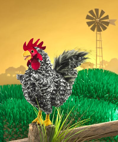 Barred Rock Rooster Puppet