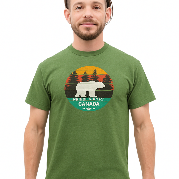 Unisex Sunset Grizzly Heather Meadow T-Shirt