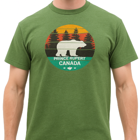 Unisex Sunset Grizzly Heather Meadow T-Shirt
