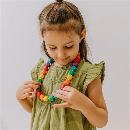 Princess and the Pea Necklace - Rainbow
