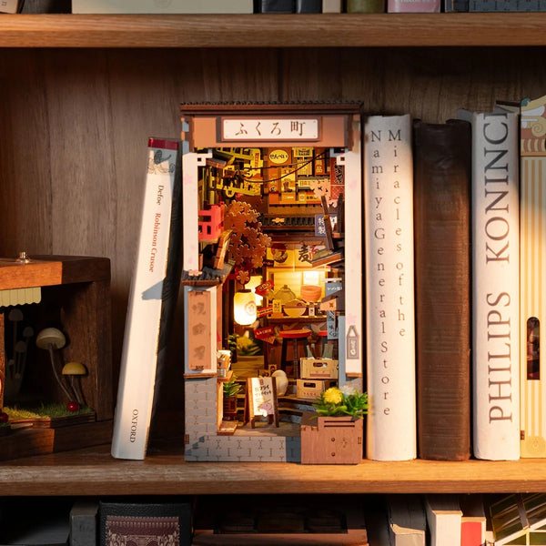 DIY Book Nook Shelf Insert - Sakura Wine Alley