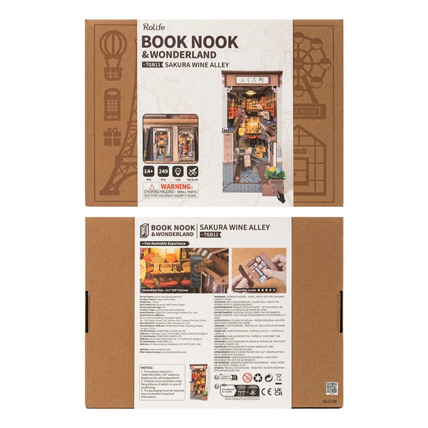 DIY Book Nook Shelf Insert - Sakura Wine Alley