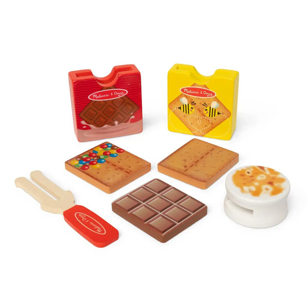 Wooden S'Mores Picnic Box Play Food Set