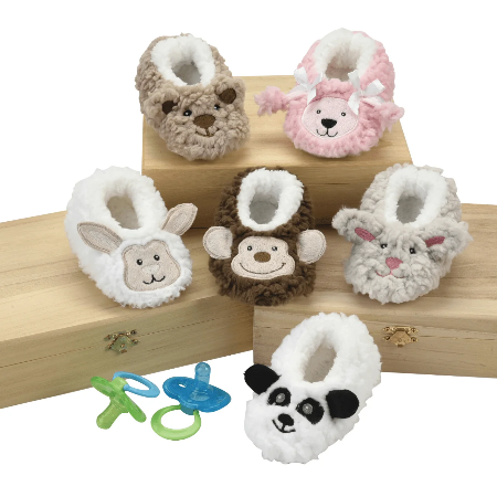 Baby Sherpa Animal Collection Assorted Slippers