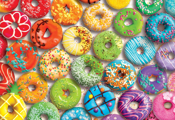 Donut Rainbow Tin/Puzzle Combo 550 Piece