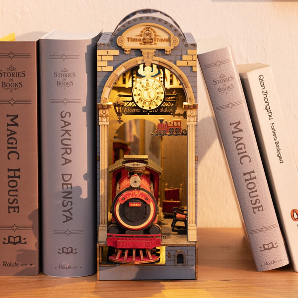 DIY Book Nook Shelf Insert - Time Travel