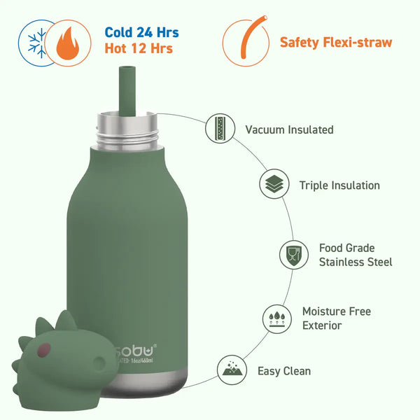 Bestie Bottles Dinosaur 16 oz