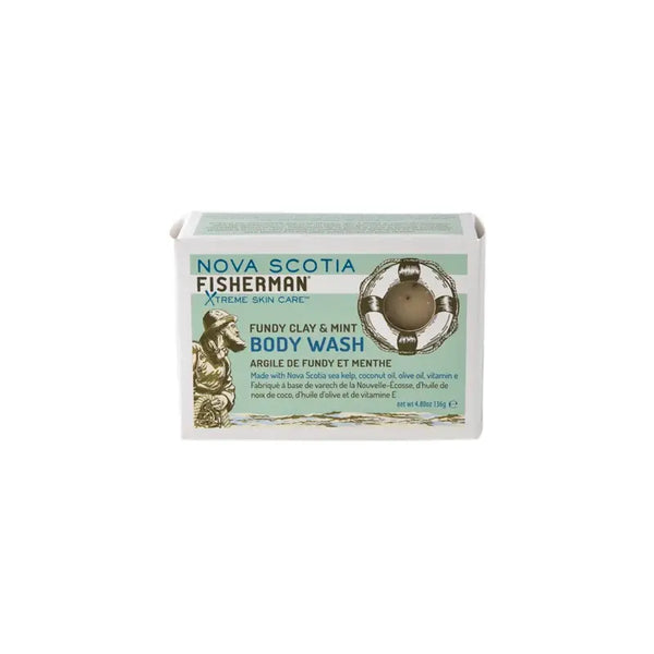 Fundy Clay & Mint Body Wash Bar Soap (4.8 oz/136 g)