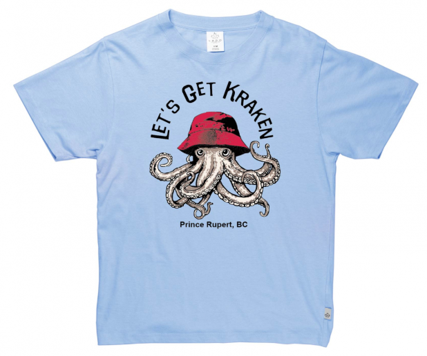 "Let's Get Kraken" Youth Light Blue