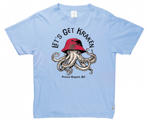 "Let's Get Kraken" Youth Light Blue