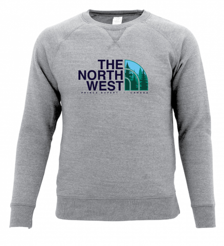 "The North West" Crewneck Sports Grey