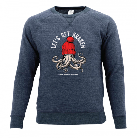 "Let's Get Kraken" Crewneck Heather Navy