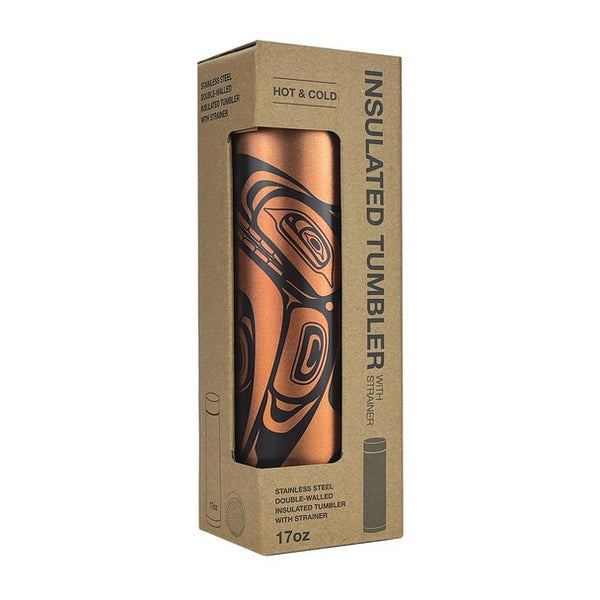 Insulated Tumbler - 17 oz - Wolf by Trevor Angus