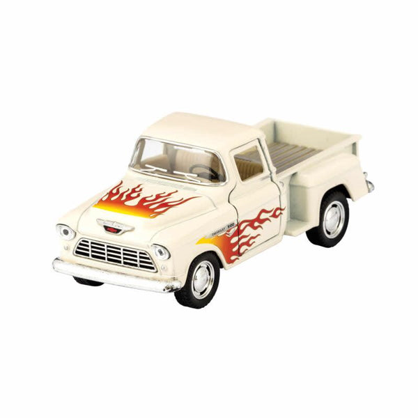 Diecast '55 Chevy Pickup with Flames (Assorted Colours)