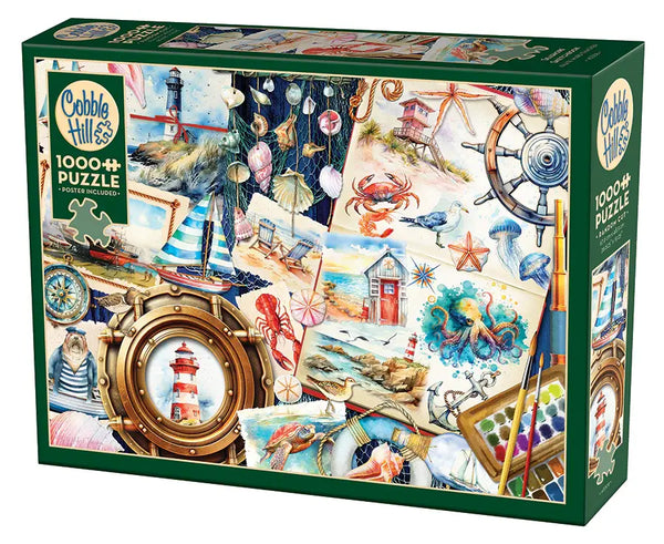 Seashore Sketchbook Puzzle (1000 Piece)