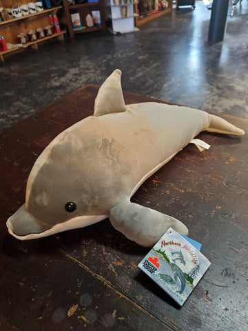 Grey Stuffed Dolphin Toy