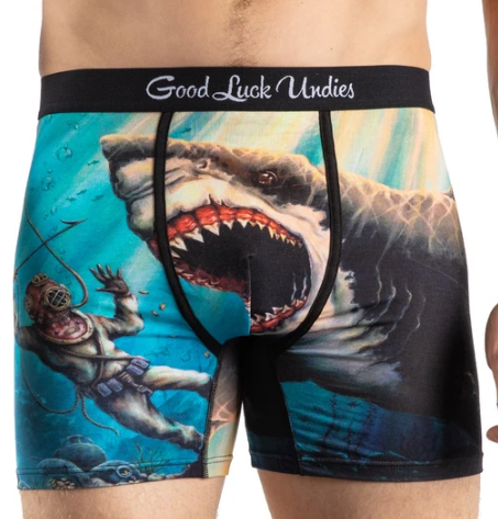 Good Luck Men's Undies- Attack Shark