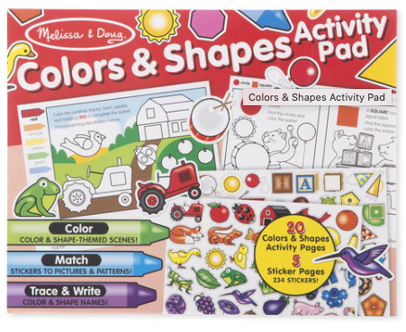 Melissa & Doug Activity Pad - Colors & Shapes