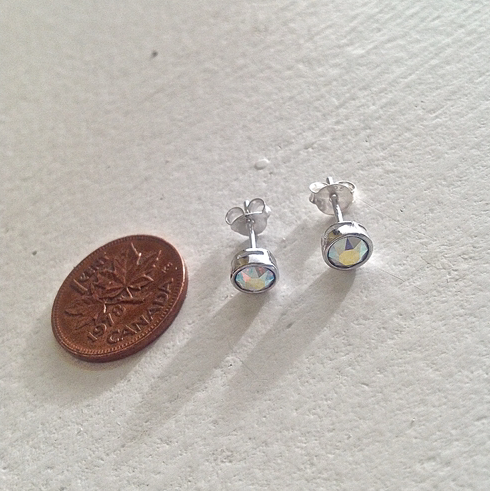 Pika & Bear - "Solstice" Swarovski Crystal Silver Stud Earrings