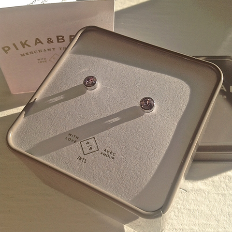 Pika & Bear - "Solstice" Swarovski Crystal Silver Stud Earrings