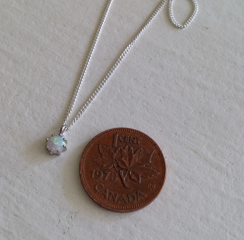 Pika & Bear- "Tiny Dancer" Ocean Opal Necklace