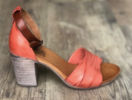 Miz Mooz Leather Sandal- Coral