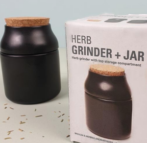 Herb Grinder With Jar - Large