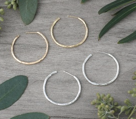 Classic Hoop Earring- Gold or Silver Plated