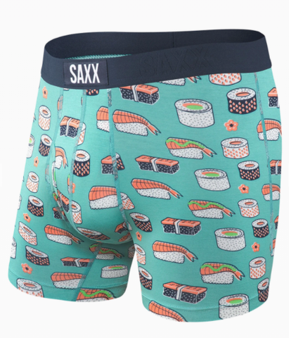 SAXX-ULTRA-RELAXED FIT Boxer Brief-SUS-GREEN SUSHI PRINT