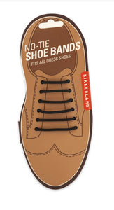 No-Tie Dress Shoe Bands- Black "shoe laces"