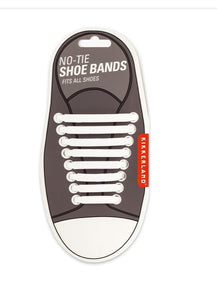 White No-Tie Shoe Bands