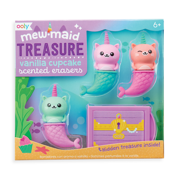 OOLY-MewMaid Treasure Scented Erasers