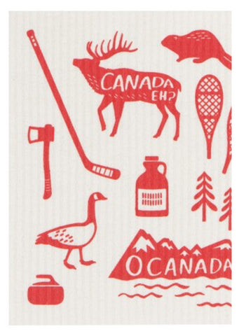 Swedish Dish Cloth - O Canada