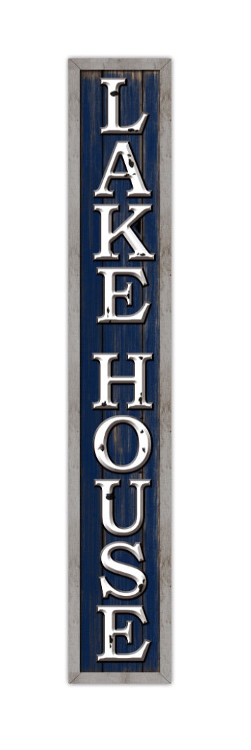 Vertical Lake House Sign