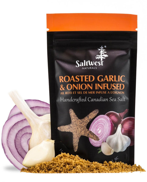 Roasted Garlic & Onion Infused - Handcrafted Canadian Sea Salt