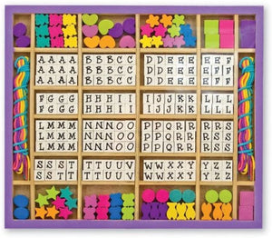 Melissa & Doug Wooden Stringing Beads