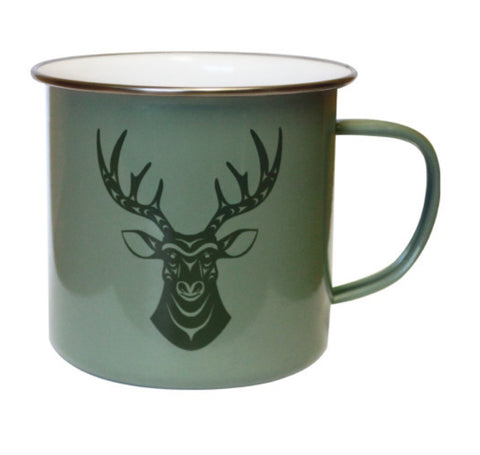 Deer Enamel First Nations Mug
