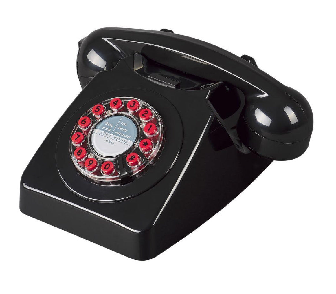 Retro 746 Landline Telephone - Black
