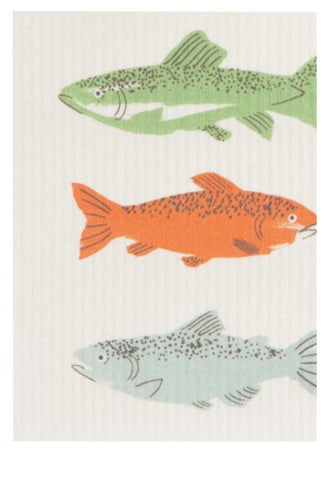 Swedish Dish Cloth - Gone Fishing